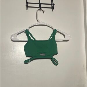 Five dancewear Green Strappy Crop Top
